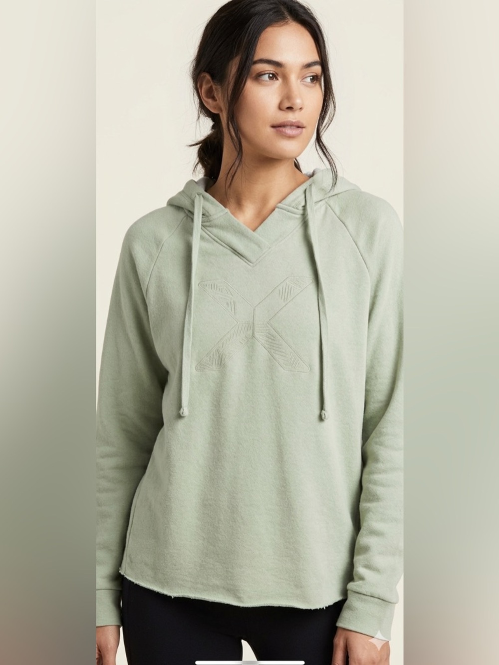Soft Sage Green Lightweight Hoodie - Independent Trading Co. - Size S